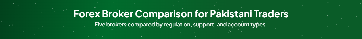 Forex brokers in Pakistan. Five brokers compared by regulation, fees and support.